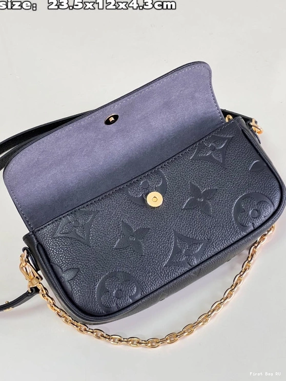 First bag ru on Chain VUITTON Ivy-23.5*12*4.3cm Wallet LOUIS 0712